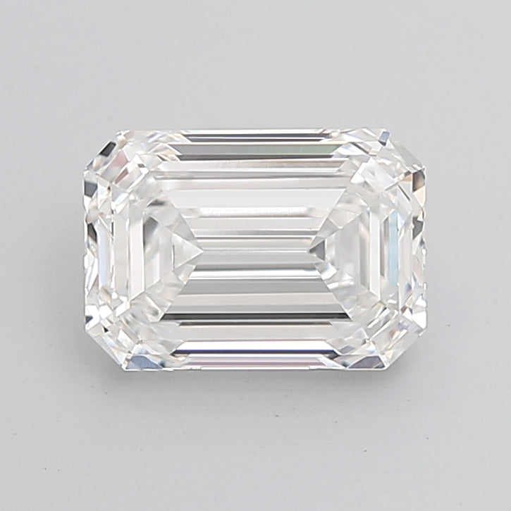 4.05 Carat Emerald Shaped, Ideal Cut, E Color, VVS2 Clarity, IGI Certified Lab Grown Diamond