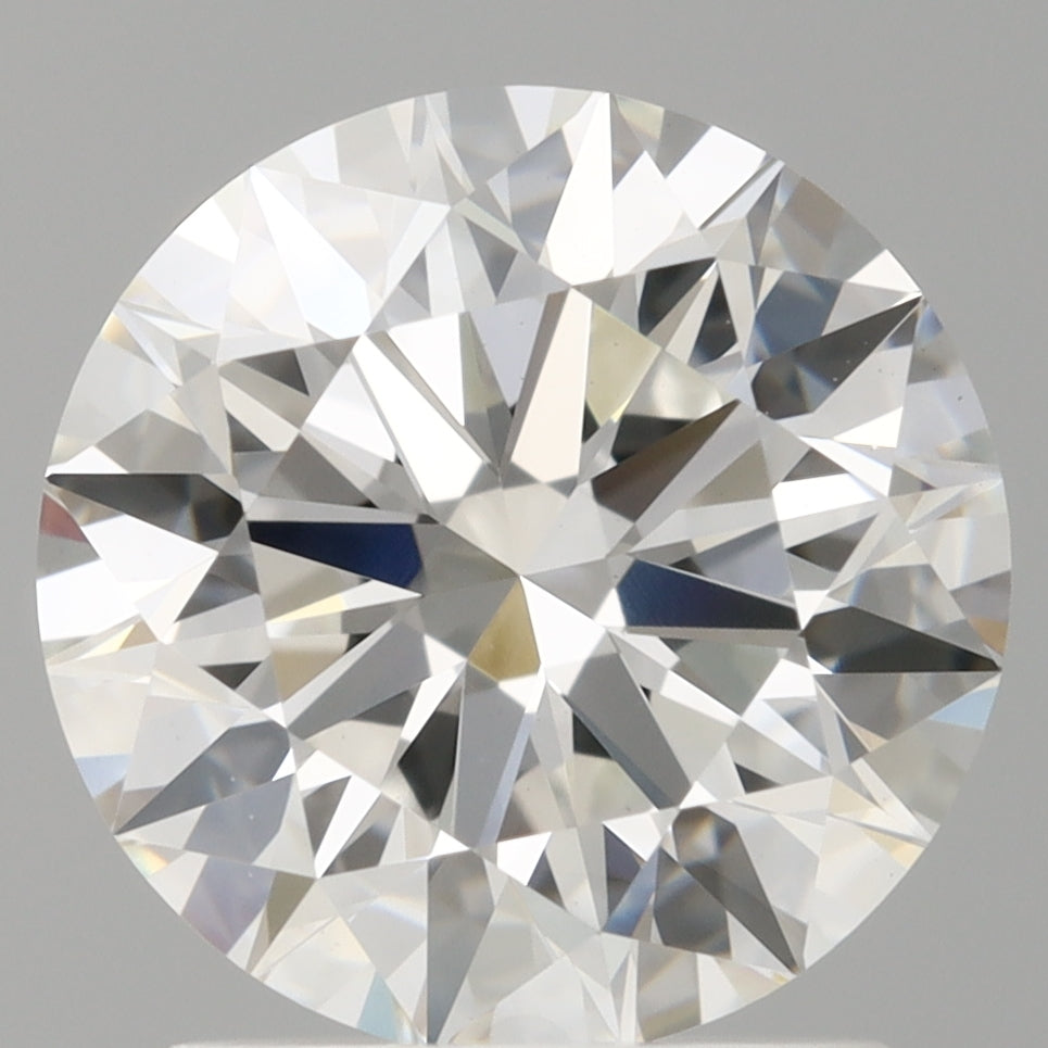 1.96 Carat Round Shaped, Ideal Cut, E Color, VVS2 Clarity, IGI Certified Lab Grown Diamond