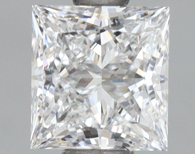 1.08 Carat Princess Shaped, Ideal Cut, D Color, VVS1 Clarity, IGI Certified Lab Grown Diamond