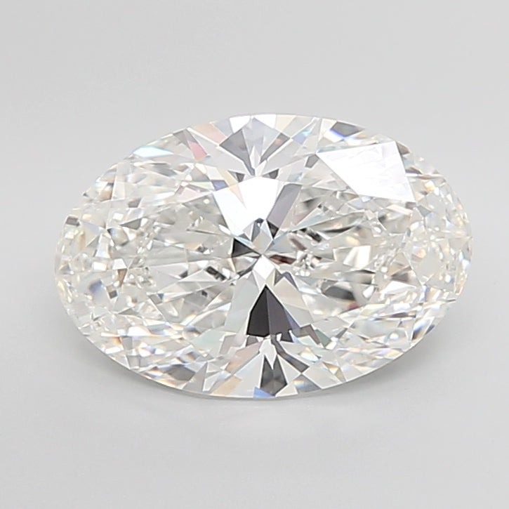 7.04 Carat Oval Shaped, Ideal Cut, F Color, VVS2 Clarity, IGI Certified Lab Grown Diamond
