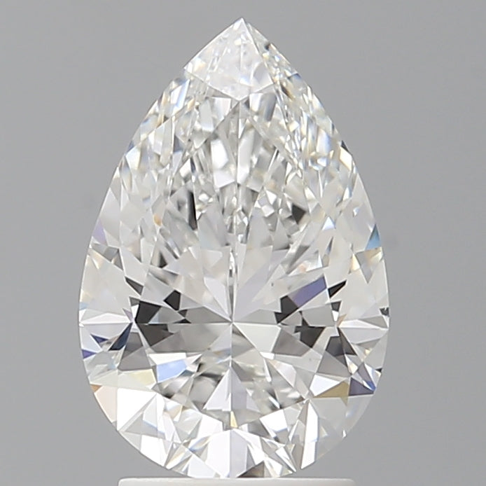 2.57 Carat Pear Shaped, Ideal Cut, E Color, VVS2 Clarity, IGI Certified Lab Grown Diamond