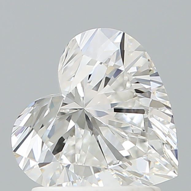 1.53 Carat Heart Shaped, Excellent Cut, E Color, VVS2 Clarity, IGI Certified Lab Grown Diamond
