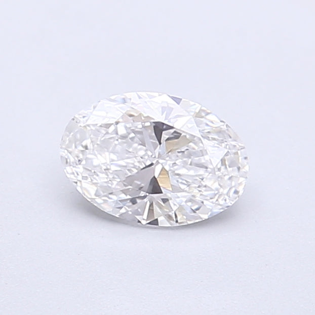 0.51 Carat Oval Shaped, Very Good Cut, D Color, VVS2 Clarity, IGI Certified Lab Grown Diamond