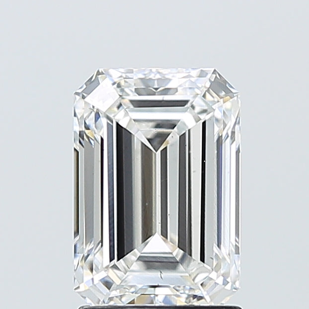 2.02 Carat Emerald Shaped, Ideal Cut, E Color, VS2 Clarity, IGI Certified Lab Grown Diamond