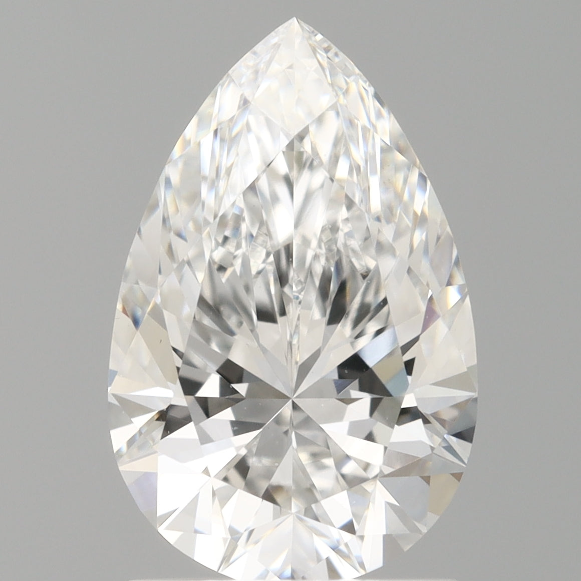 1.56 Carat Pear Shaped, Ideal Cut, E Color, VVS2 Clarity, IGI Certified Lab Grown Diamond