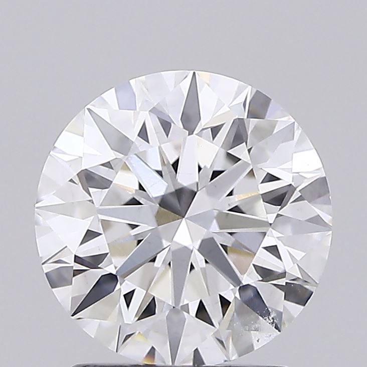 1.90 Carat Round Shaped, Ideal Cut, D Color, VVS2 Clarity, IGI Certified Lab Grown Diamond