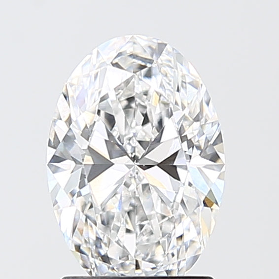 1.55 Carat Oval Shaped, Ideal Cut, D Color, VVS2 Clarity, IGI Certified Lab Grown Diamond