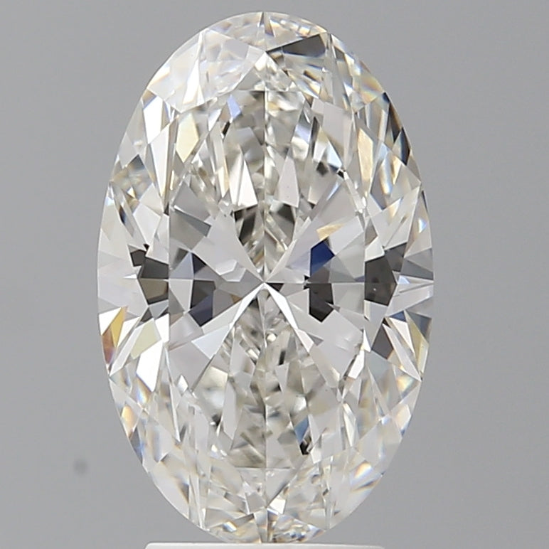 3.59 Carat Oval Shaped, Ideal Cut, F Color, VVS2 Clarity, IGI Certified Lab Grown Diamond