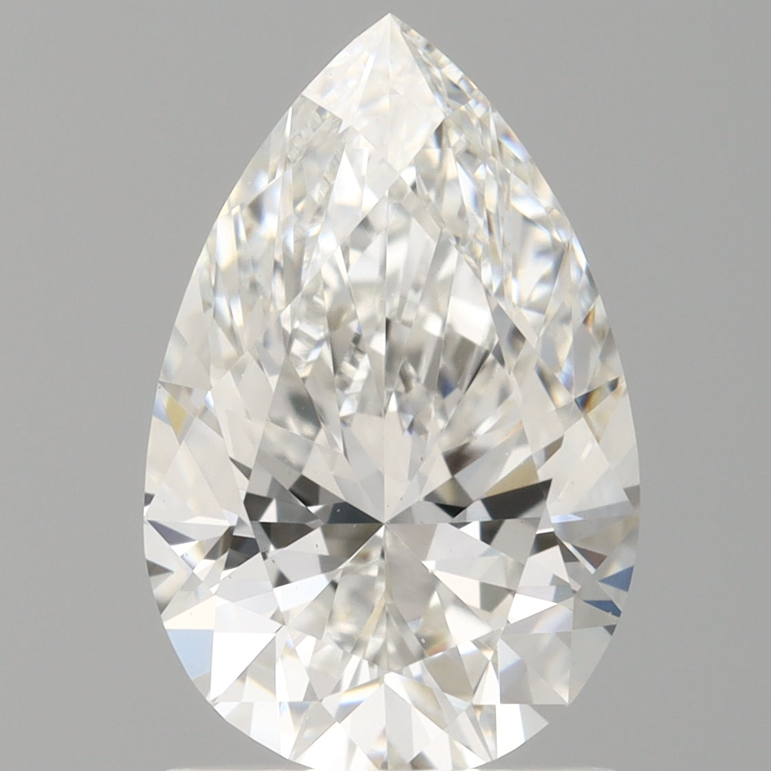 1.50 Carat Pear Shaped, Ideal Cut, E Color, VVS2 Clarity, IGI Certified Lab Grown Diamond
