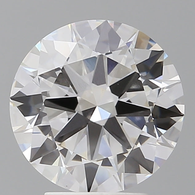 3.59 Carat Round Shaped, Excellent Cut, E Color, VVS2 Clarity, IGI Certified Lab Grown Diamond