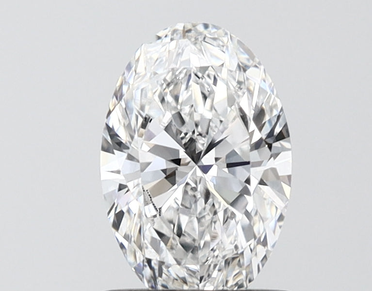 1.10 Carat Oval Shaped, Ideal Cut, E Color, VVS2 Clarity, IGI Certified Lab Grown Diamond