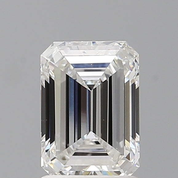1.55 Carat Emerald Shaped, Excellent Cut, E Color, VVS2 Clarity, IGI Certified Lab Grown Diamond