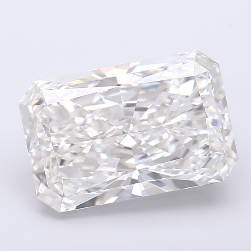 5.17 Carat Radiant Shaped, Very Good Cut, F Color, VS1 Clarity, IGI Certified Lab Grown Diamond