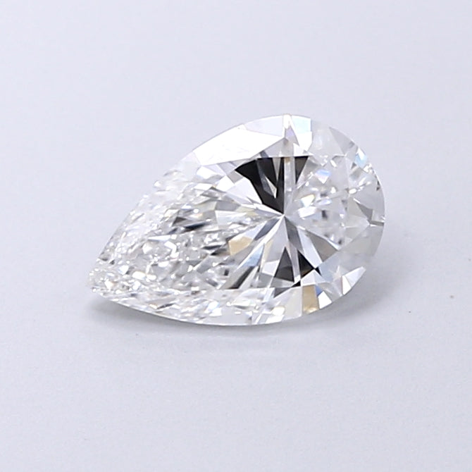 0.87 Carat Pear Shaped, Very Good Cut, D Color, VS1 Clarity, IGI Certified Lab Grown Diamond