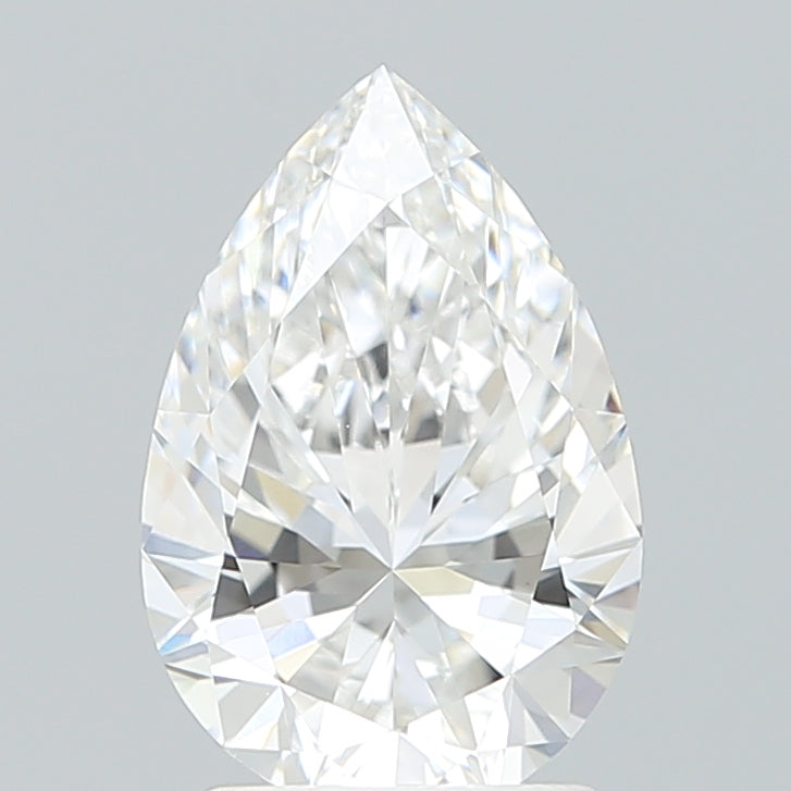 2.16 Carat Pear Shaped, Ideal Cut, E Color, VVS2 Clarity, IGI Certified Lab Grown Diamond