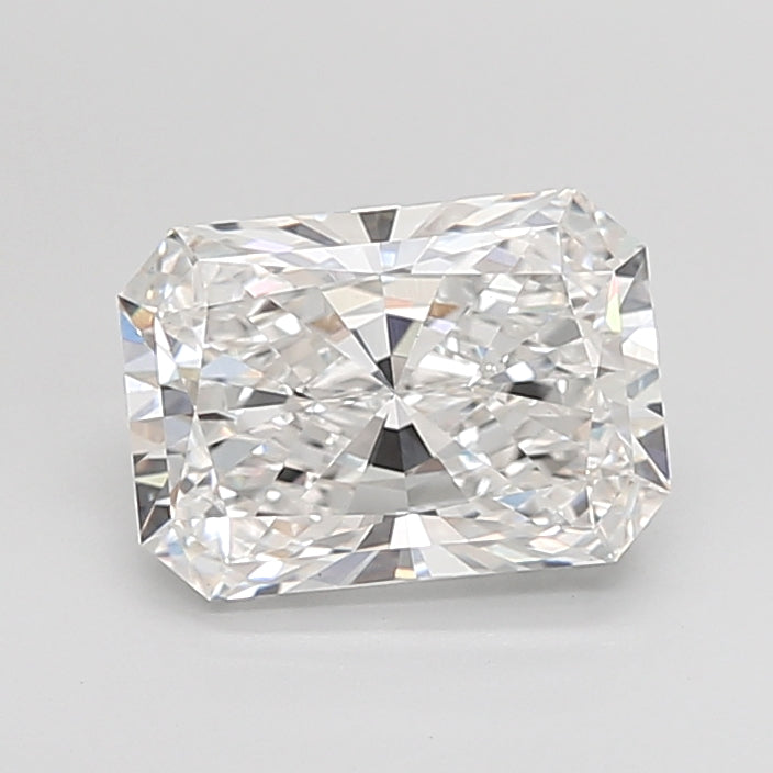 3.03 Carat Radiant Shaped, Ideal Cut, E Color, VVS2 Clarity, IGI Certified Lab Grown Diamond