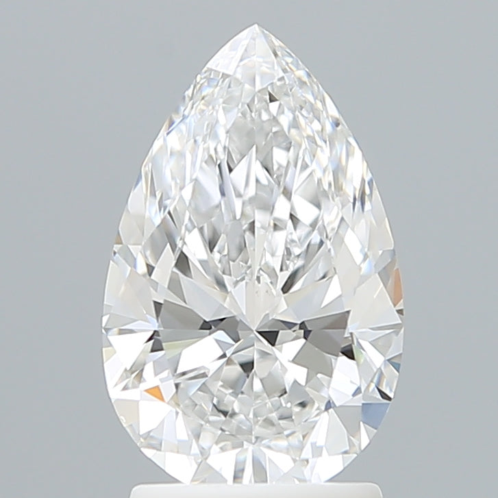 2.14 Carat Pear Shaped, Ideal Cut, D Color, VVS2 Clarity, IGI Certified Lab Grown Diamond