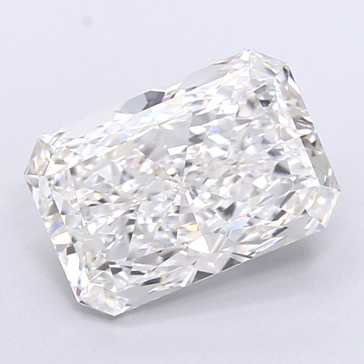 5.11 Carat Radiant Shaped, Very Good Cut, F Color, VVS2 Clarity, IGI Certified Lab Grown Diamond