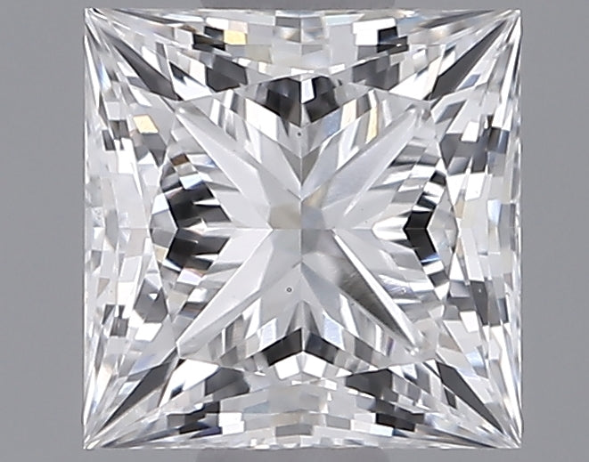 0.95 Carat Princess Shaped, Ideal Cut, D Color, VS1 Clarity, IGI Certified Lab Grown Diamond