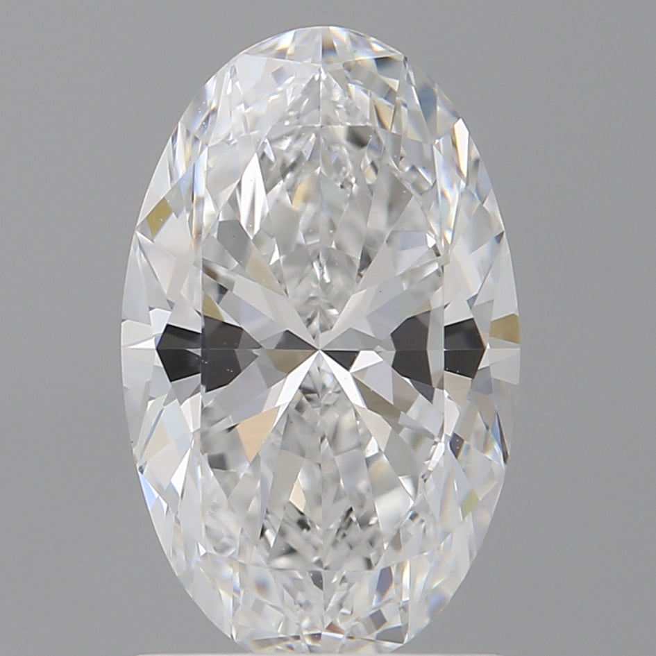 1.60 Carat Oval Shaped, Ideal Cut, D Color, VVS2 Clarity, IGI Certified Lab Grown Diamond
