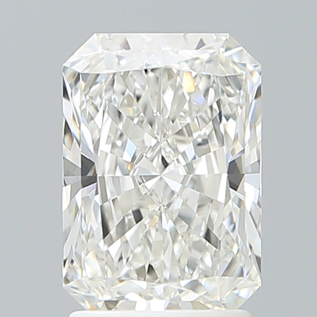2.10 Carat Radiant Shaped, Ideal Cut, F Color, VVS2 Clarity, IGI Certified Lab Grown Diamond