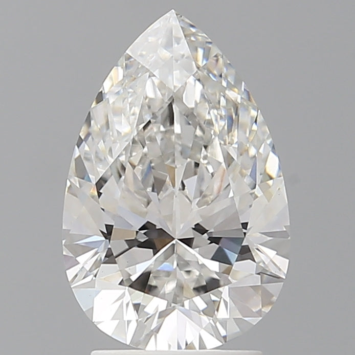 2.55 Carat Pear Shaped, Ideal Cut, E Color, VS1 Clarity, IGI Certified Lab Grown Diamond
