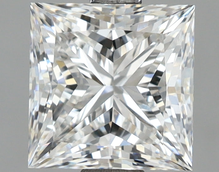 2.43 Carat Princess Shaped, Ideal Cut, E Color, VVS2 Clarity, IGI Certified Lab Grown Diamond