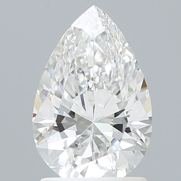 1.59 Carat Pear Shaped, Ideal Cut, D Color, VVS1 Clarity, IGI Certified Lab Grown Diamond