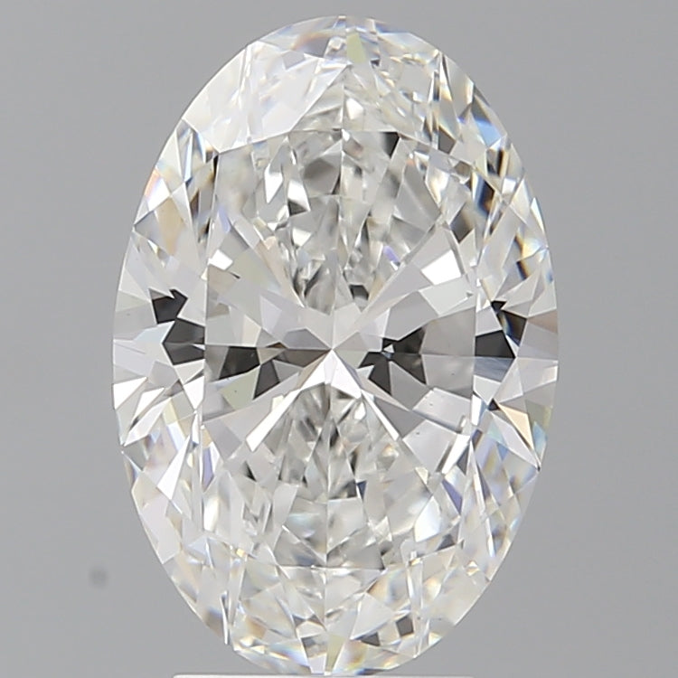 4.01 Carat Oval Shaped, Ideal Cut, F Color, VVS2 Clarity, IGI Certified Lab Grown Diamond