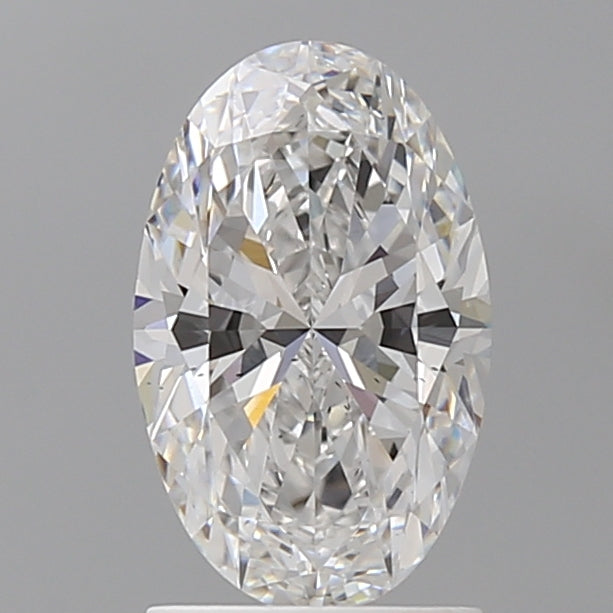 1.60 Carat Oval Shaped, Ideal Cut, E Color, VS2 Clarity, IGI Certified Lab Grown Diamond