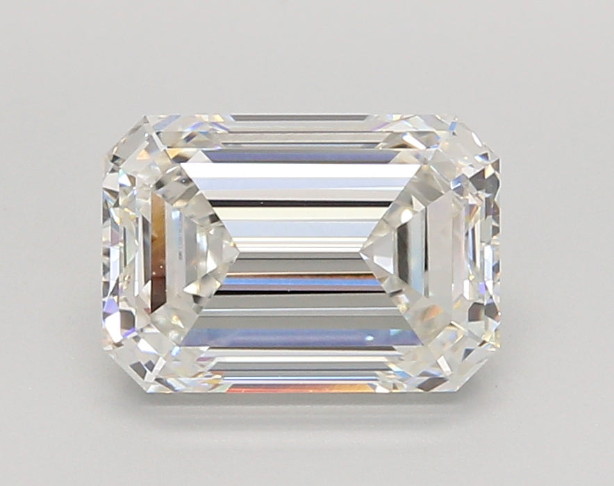 2.85 Carat Emerald Shaped, Ideal Cut, F Color, VVS1 Clarity, IGI Certified Lab Grown Diamond