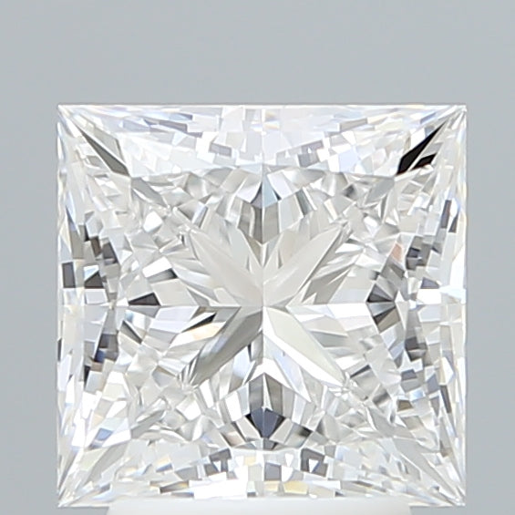 3.10 Carat Princess Shaped, Ideal Cut, E Color, VVS2 Clarity, IGI Certified Lab Grown Diamond