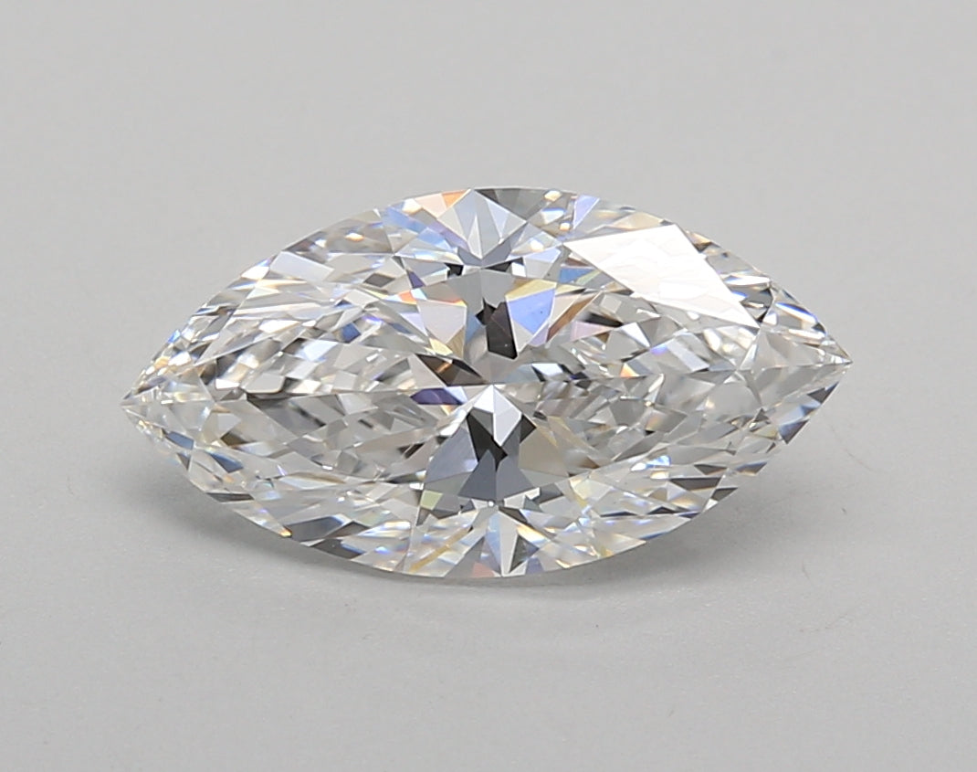 2.02 Carat Marquise Shaped, Excellent Cut, D Color, VS1 Clarity, IGI Certified Lab Grown Diamond