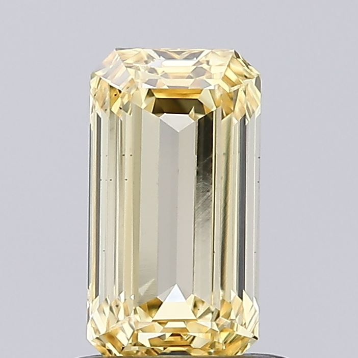 0.87 Carat Emerald Shaped, Very Good Cut, VS1 Clarity, IGI Certified Lab Grown Diamond