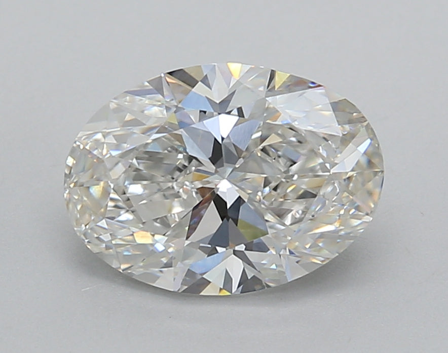 2.00 Carat Oval Shaped, Excellent Cut, F Color, VVS2 Clarity, IGI Certified Lab Grown Diamond