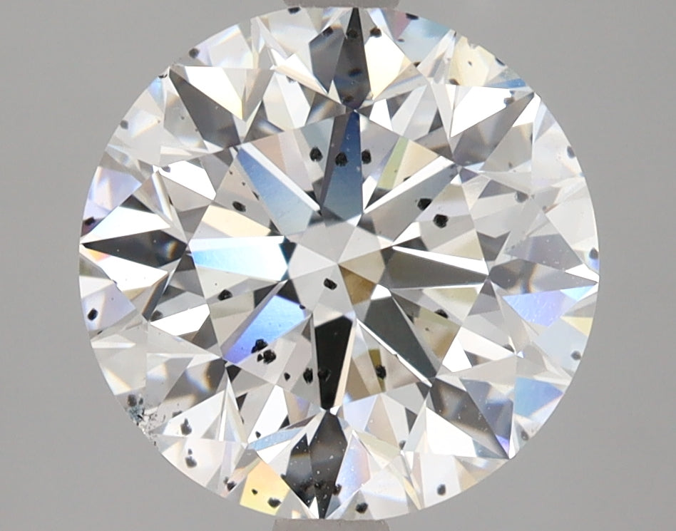 4.00 Carat Round Shaped, Excellent Cut, E Color, SI2 Clarity, IGI Certified Lab Grown Diamond