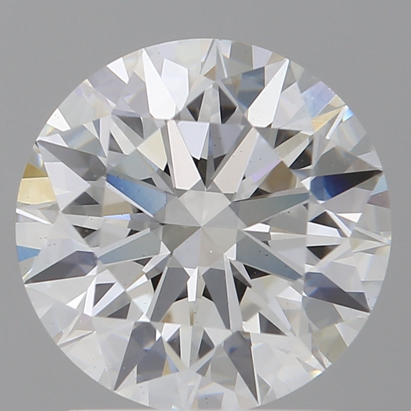 2.10 Carat Round Shaped, Ideal Cut, E Color, VS2 Clarity, IGI Certified Lab Grown Diamond
