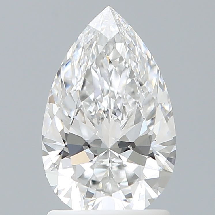 1.57 Carat Pear Shaped, Ideal Cut, D Color, VS1 Clarity, IGI Certified Lab Grown Diamond