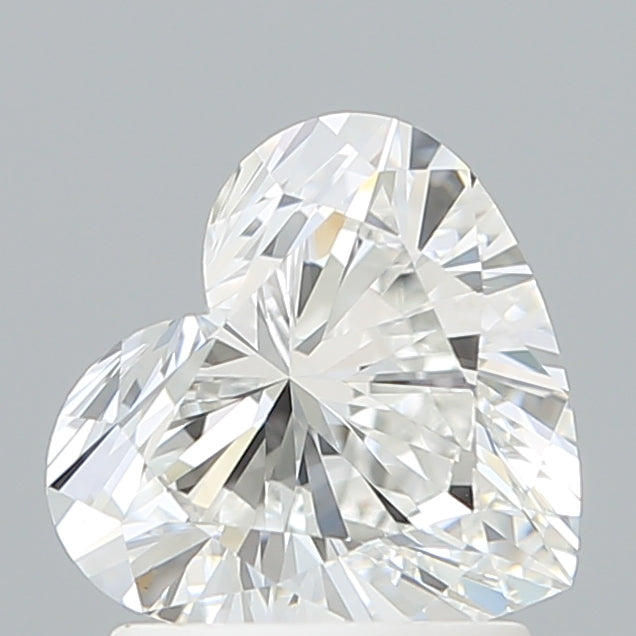 1.50 Carat Heart Shaped, Ideal Cut, E Color, VVS2 Clarity, IGI Certified Lab Grown Diamond