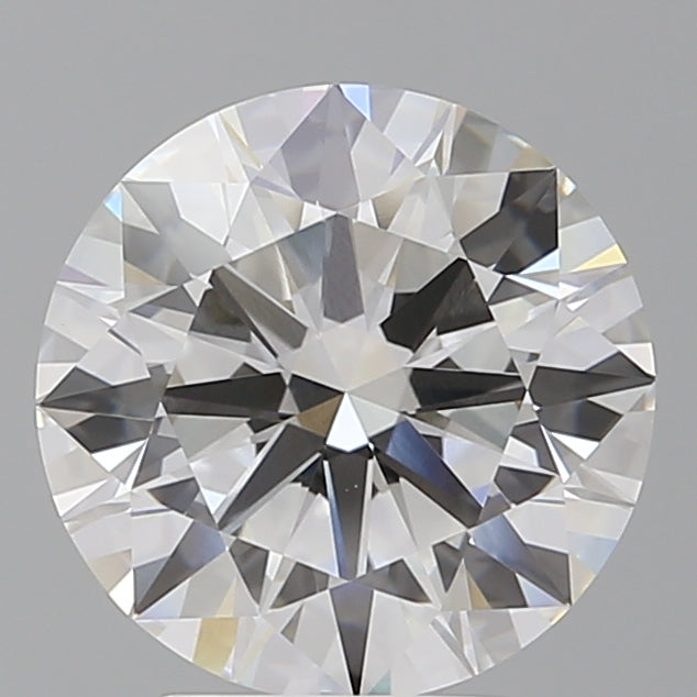 3.59 Carat Round Shaped, Ideal Cut, E Color, VVS2 Clarity, IGI Certified Lab Grown Diamond