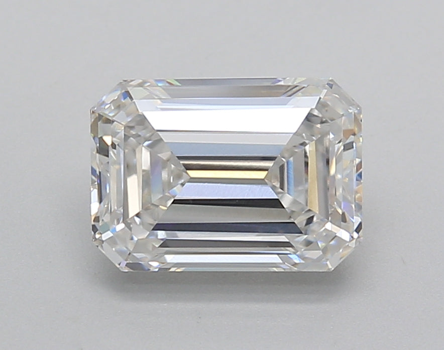 2.01 Carat Emerald Shaped, Excellent Cut, E Color, VVS2 Clarity, IGI Certified Lab Grown Diamond