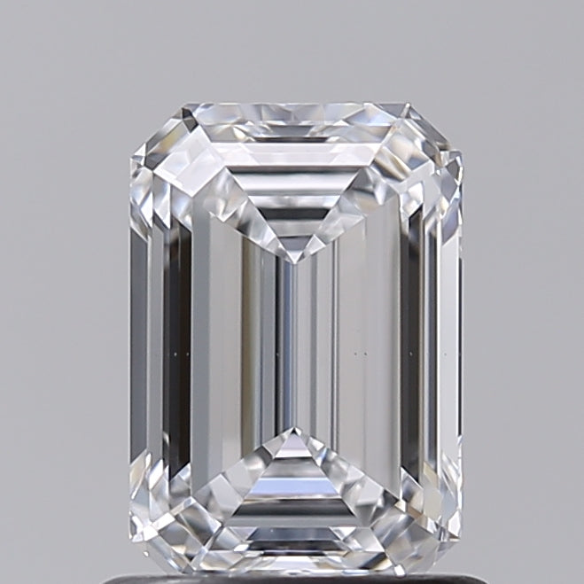 1.02 Carat Emerald Shaped, Ideal Cut, D Color, VS2 Clarity, IGI Certified Lab Grown Diamond