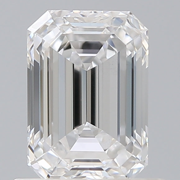 0.96 Carat Emerald Shaped, Ideal Cut, D Color, VVS2 Clarity, IGI Certified Lab Grown Diamond