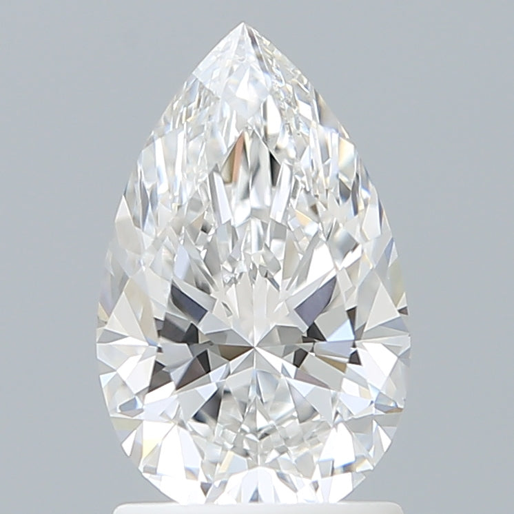 1.56 Carat Pear Shaped, Ideal Cut, D Color, VVS2 Clarity, IGI Certified Lab Grown Diamond