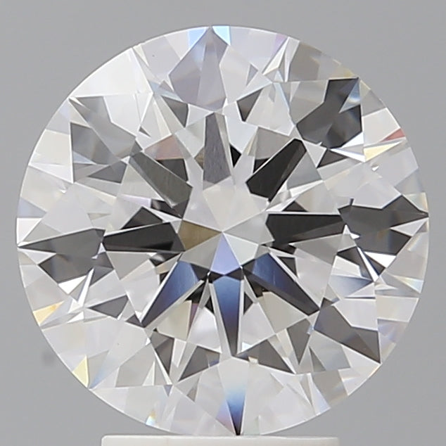 4.09 Carat Round Shaped, Ideal Cut, E Color, VVS2 Clarity, IGI Certified Lab Grown Diamond
