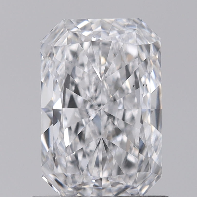 0.90 Carat Radiant Shaped, Ideal Cut, D Color, VS2 Clarity, IGI Certified Lab Grown Diamond