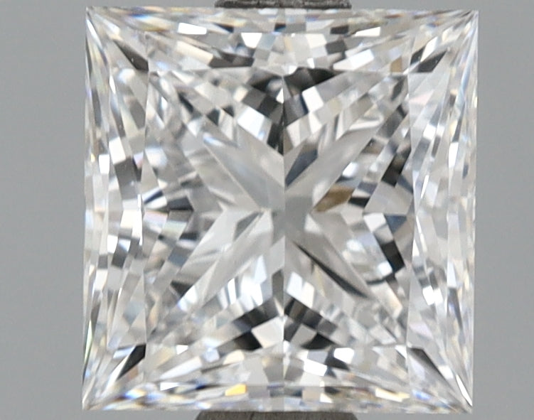 2.03 Carat Princess Shaped, Ideal Cut, D Color, VVS2 Clarity, IGI Certified Lab Grown Diamond