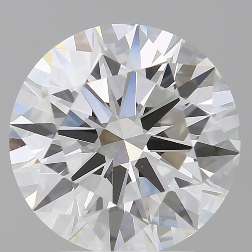 3.04 Carat Round Shaped, Ideal Cut, E Color, VVS2 Clarity, IGI Certified Lab Grown Diamond