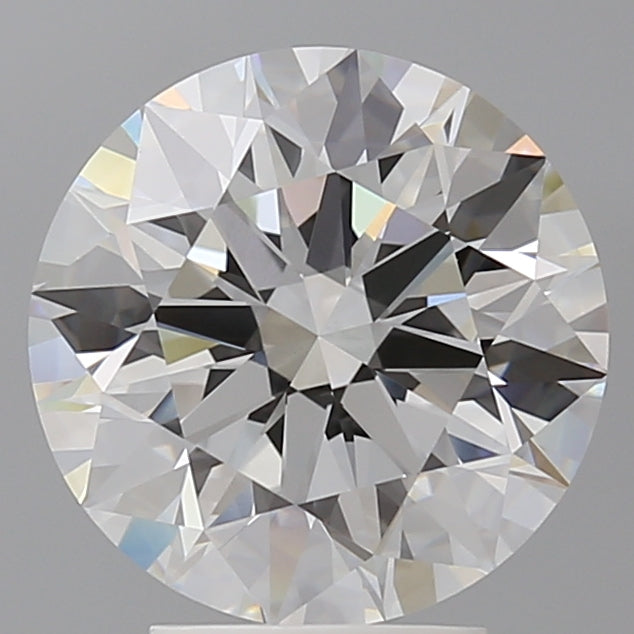 4.10 Carat Round Shaped, Ideal Cut, E Color, VVS2 Clarity, IGI Certified Lab Grown Diamond