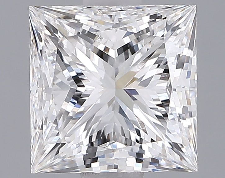 1.97 Carat Princess Shaped, Ideal Cut, F Color, VS1 Clarity, IGI Certified Lab Grown Diamond